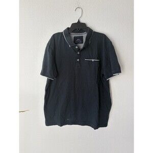 MBX Premium Goods Men's Green Polo With White Accents, L, Slight Discoloration